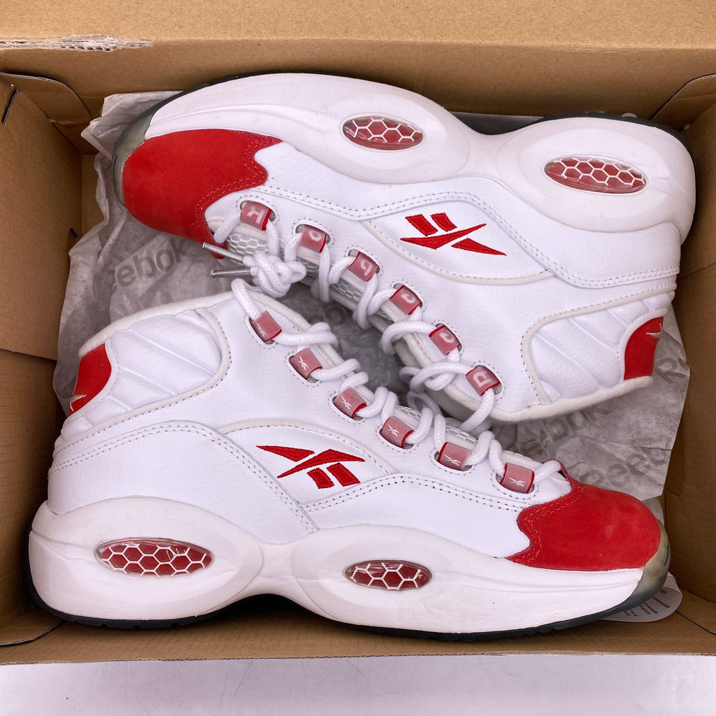 Reebok Question Mid "Red Toe"  New Size 6