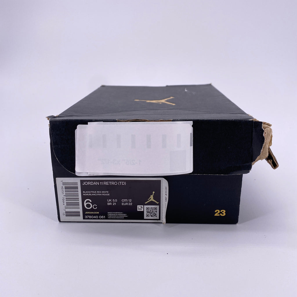 Air Jordan (TD) 11 Retro "Bred" 2019 Used Size 6C