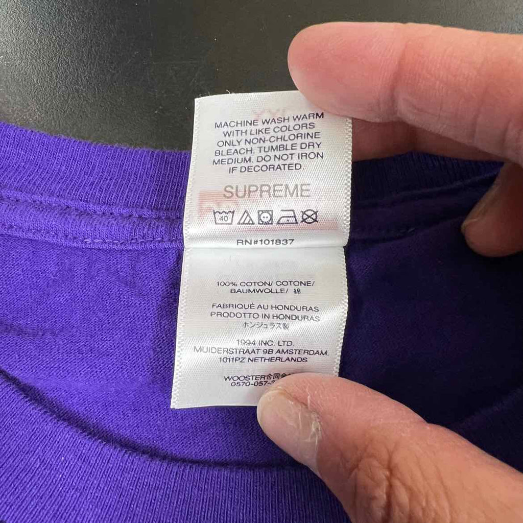Supreme T-Shirt "PLAYBOI CARTI" Purple Used Size 2XL