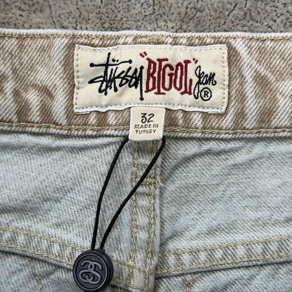 Stussy Jeans "QUILTED" Beige New Size 32