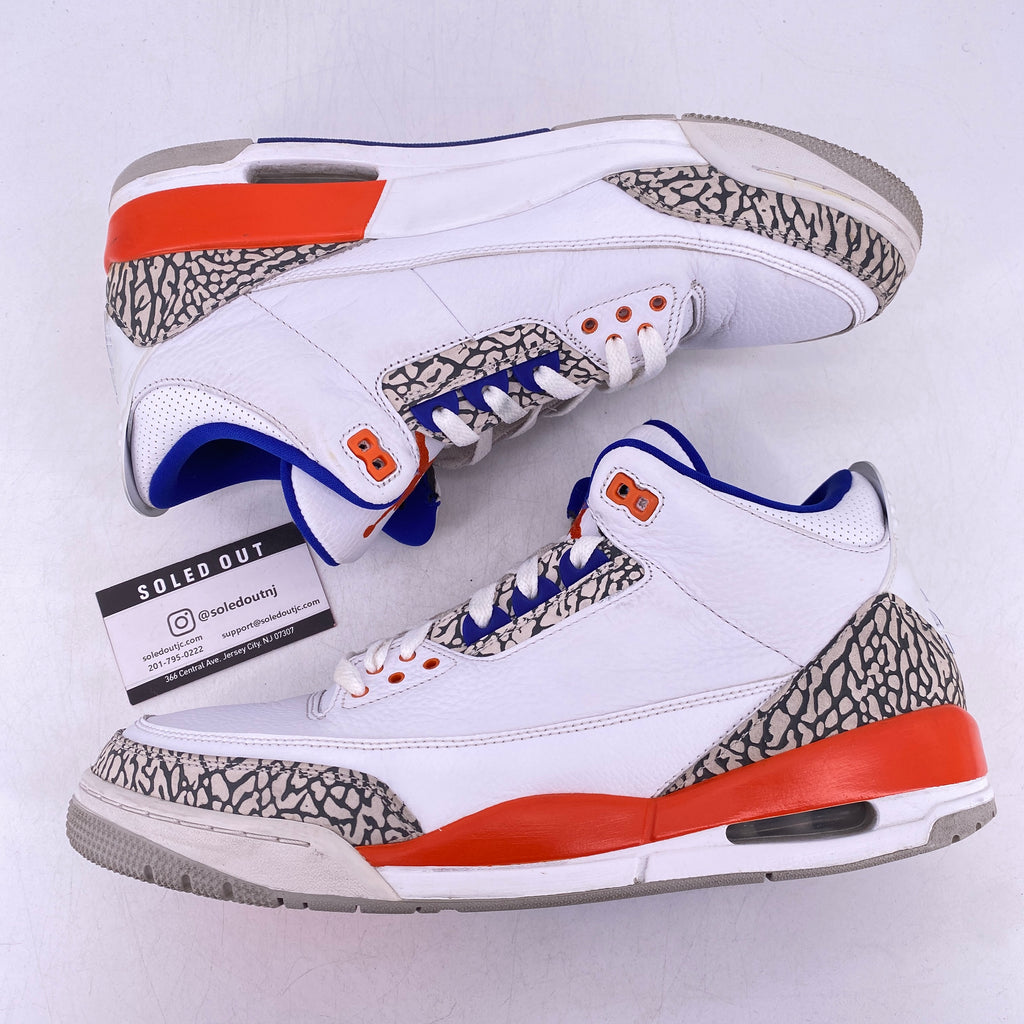 Air Jordan 3 Retro "Knicks" 2019 Used Size 13