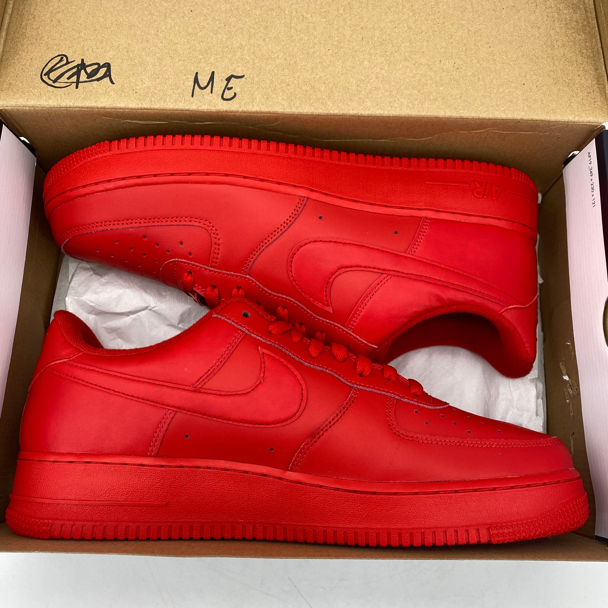 Nike Air Force 1 Low &quot;Triple Red&quot; 2020 New Size 13