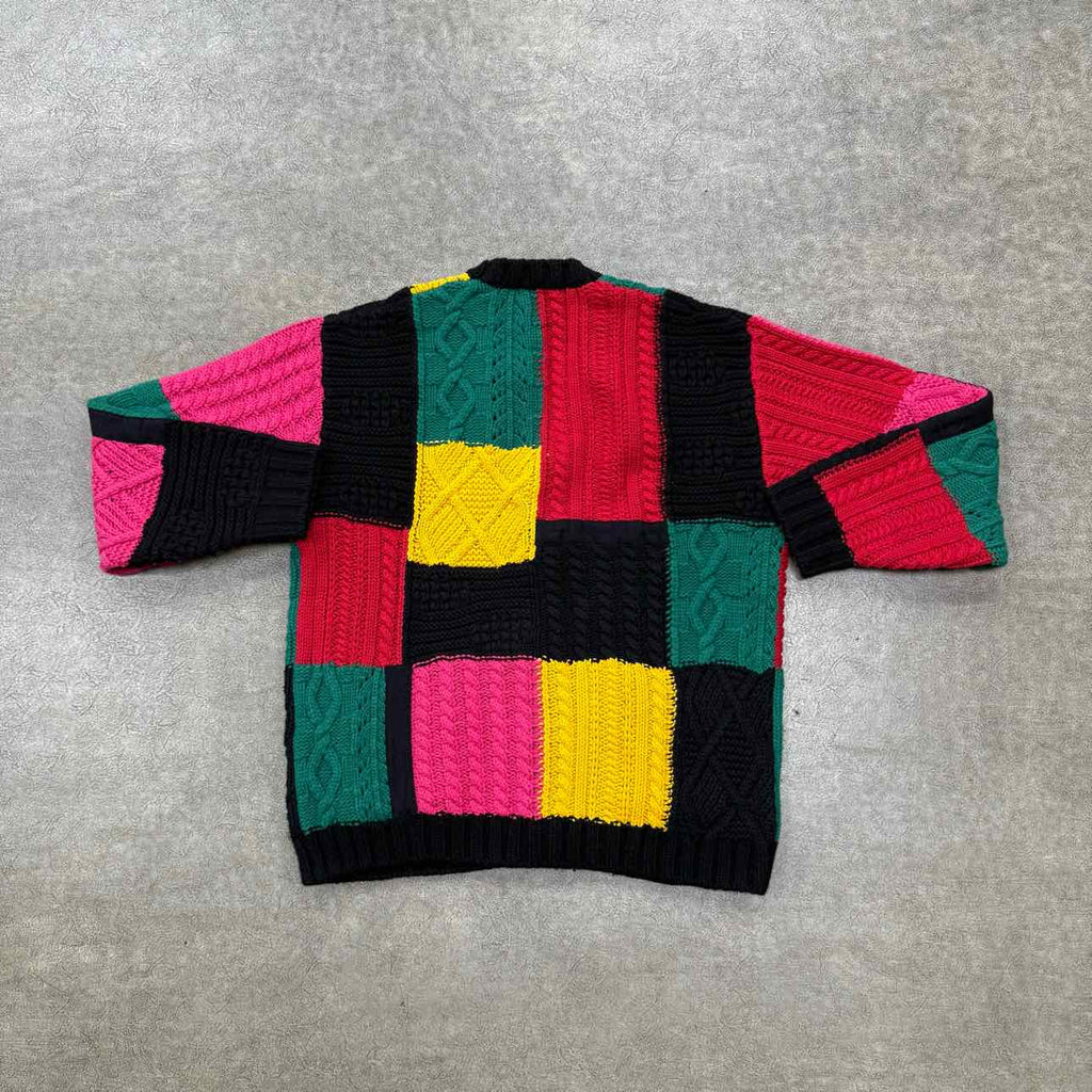 Supreme Cardigan "PATCHWORK" Multi-Color Used Size M