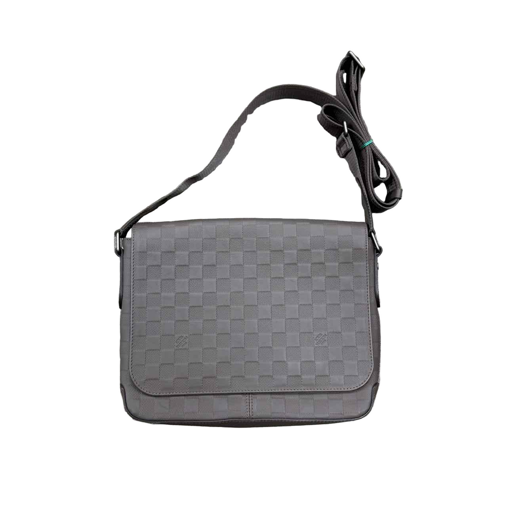 Louis Vuitton Messenger Bag "DISTRICT" Used Grey Size PM