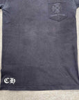 Chrome Hearts T-Shirt "TONAL CROSS" Black Used Size S