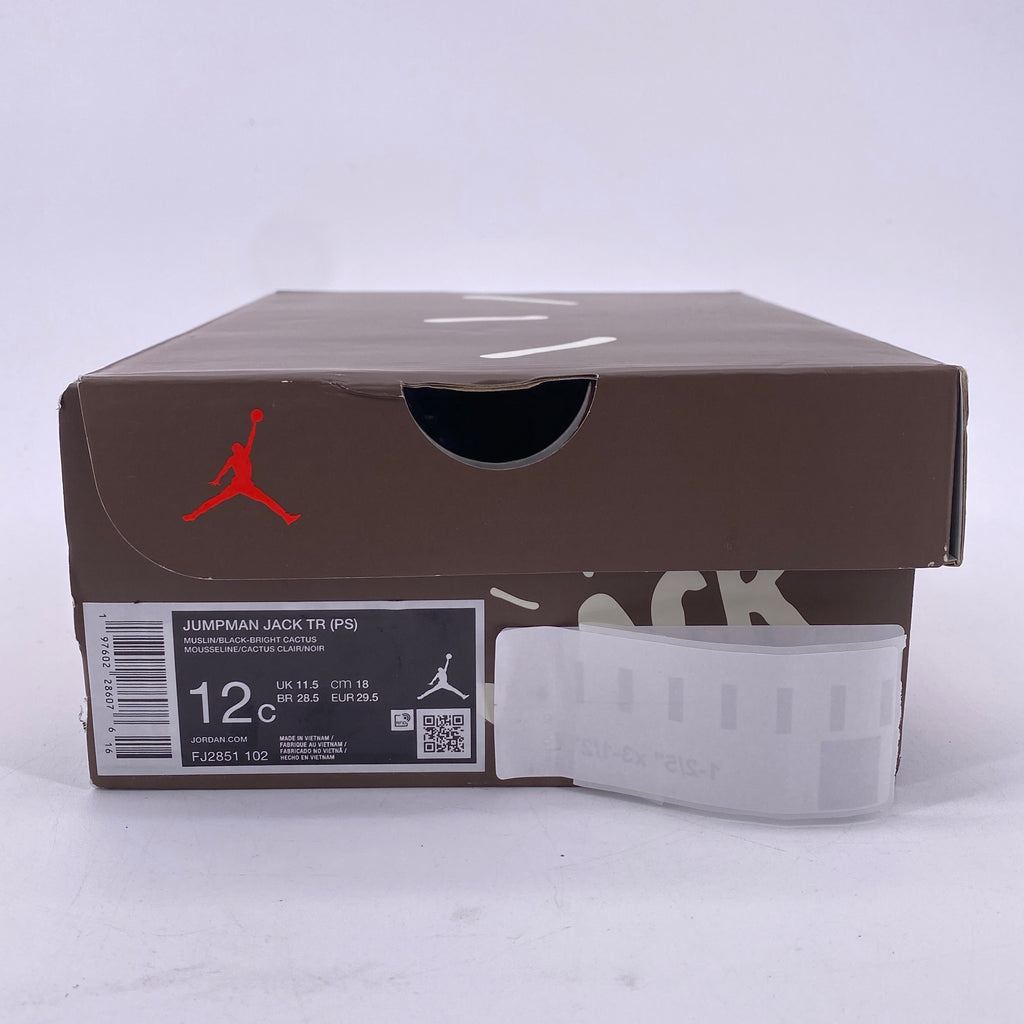 Air Jordan Jumpman Jack (PS) "Travis Scott Bright Cactus" 2025 New Size 12c
