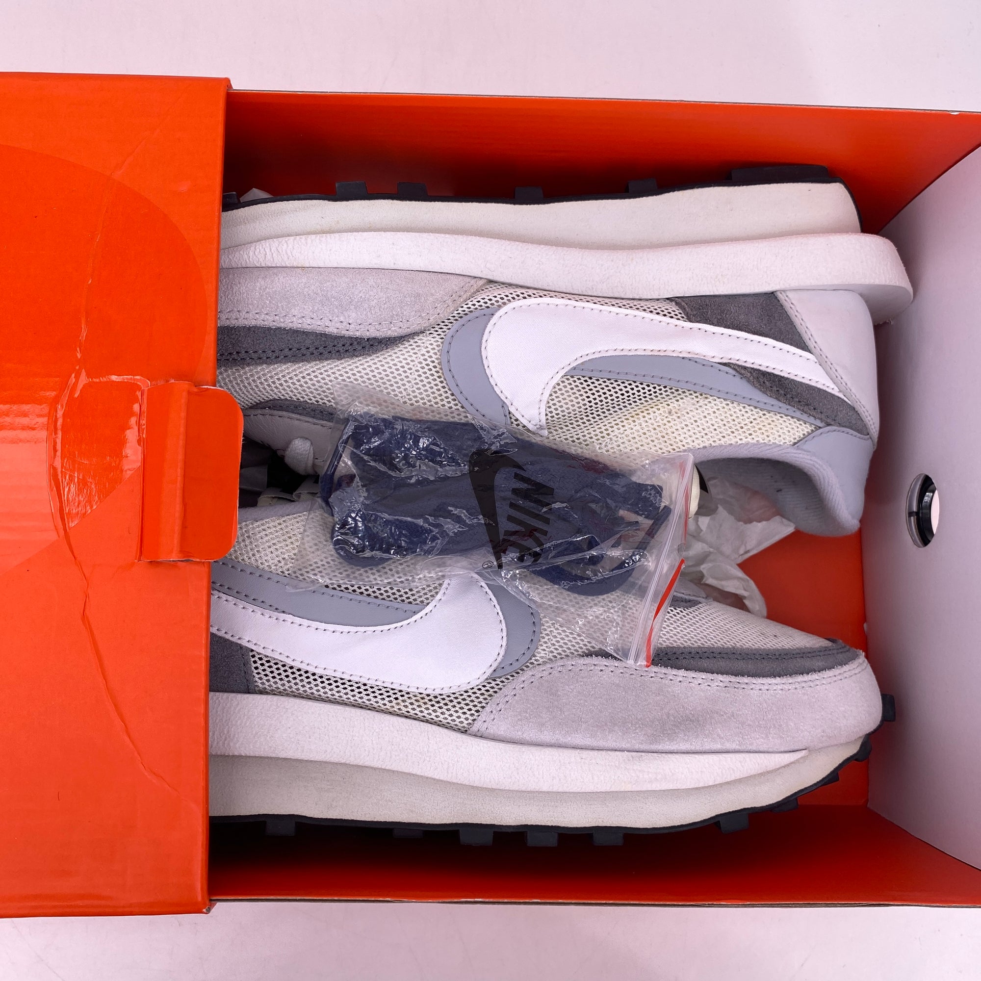 Nike LD WAFFLE / Sacai &quot;Summit White&quot; 2019 Used Size 11.5