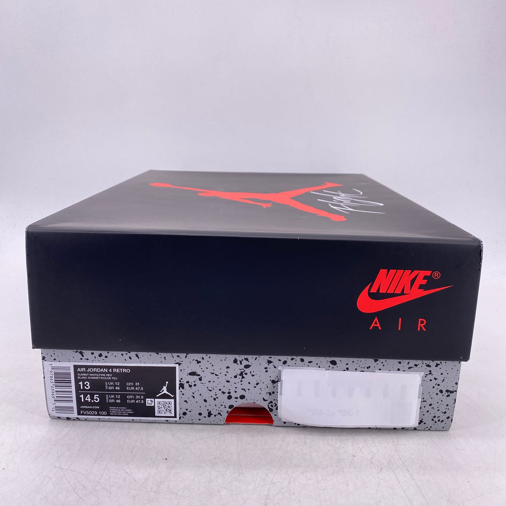 Air Jordan 4 Retro "White Cement" 2025 New Size 13