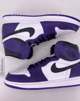 Air Jordan 1 Retro High OG "Court Purple 2.0" 2020 Used Size 8.5