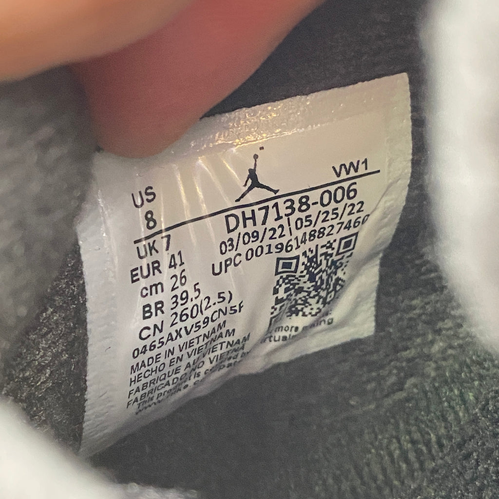 Air Jordan 4 Retro "Black Canvas" 2022 New Size 8
