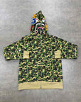 Bape Zip Up "ABC CAMO" Green New Size XL