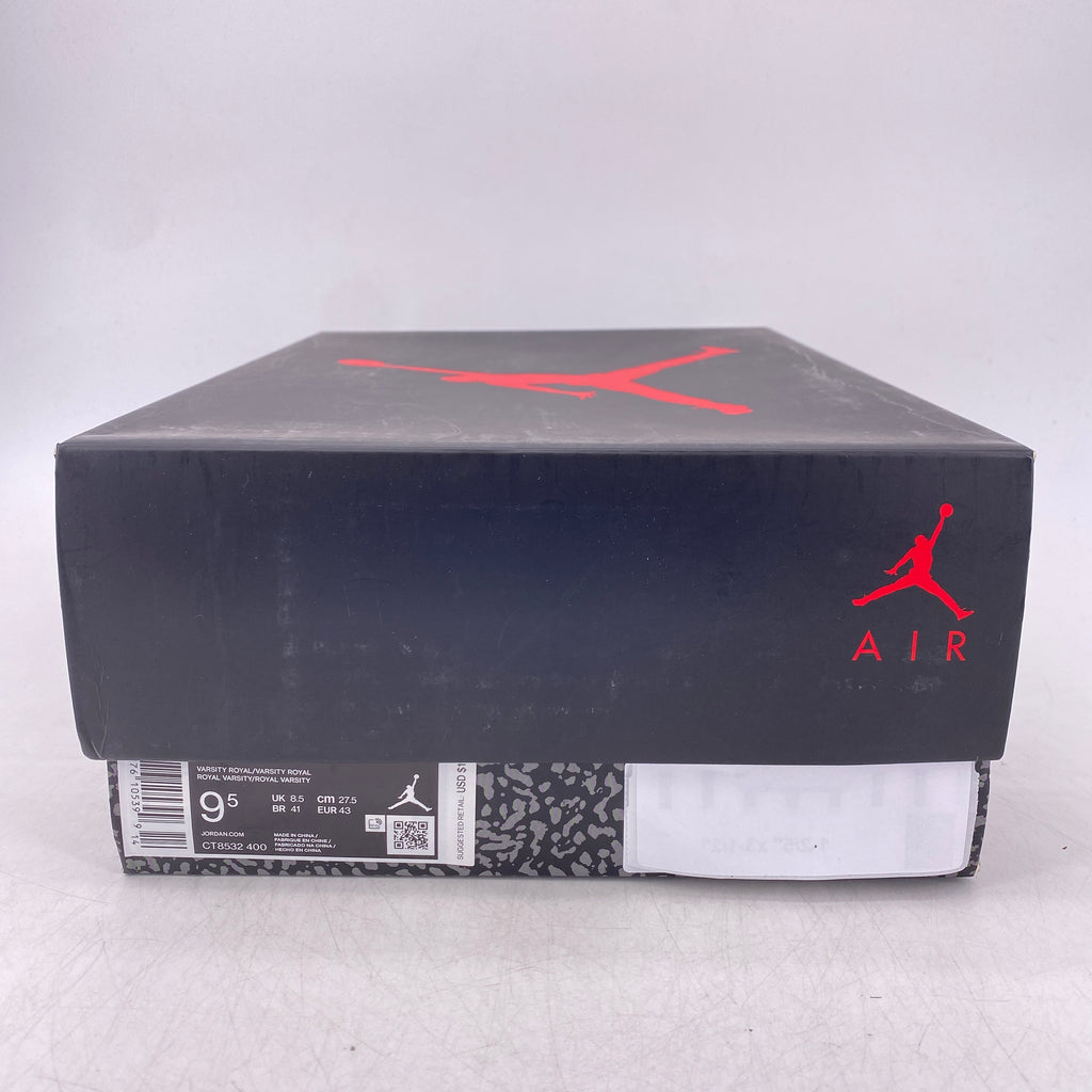 Air Jordan 3 Retro "Varsity Royal" 2020 New Size 9.5