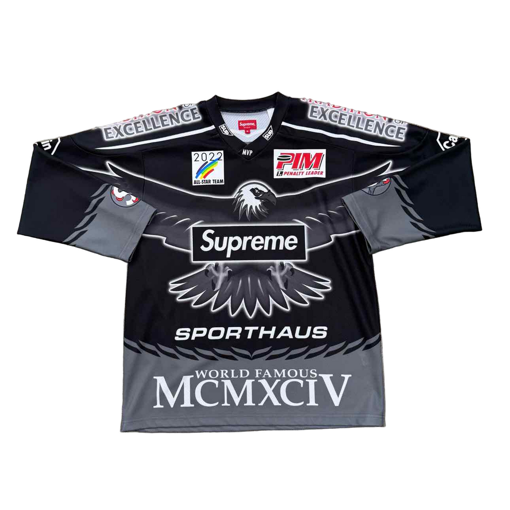 Supreme Jersey "EAGLE MOTO" Black Used Size M