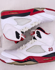 Air Jordan 5 Retro "Fire Red Black Tongue" 2013 Used Size 10.5