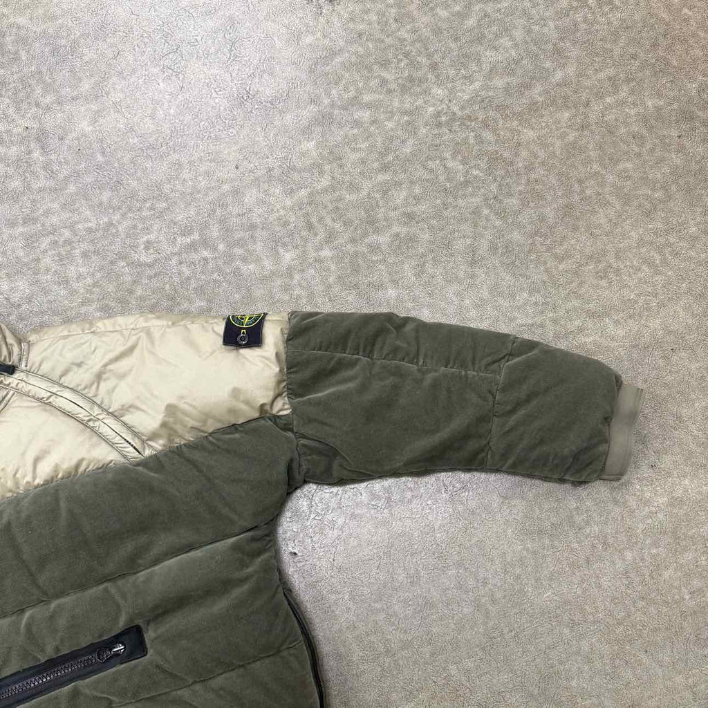 Stone Island Half Zip Pullover "PATCH" Olive Used Size M