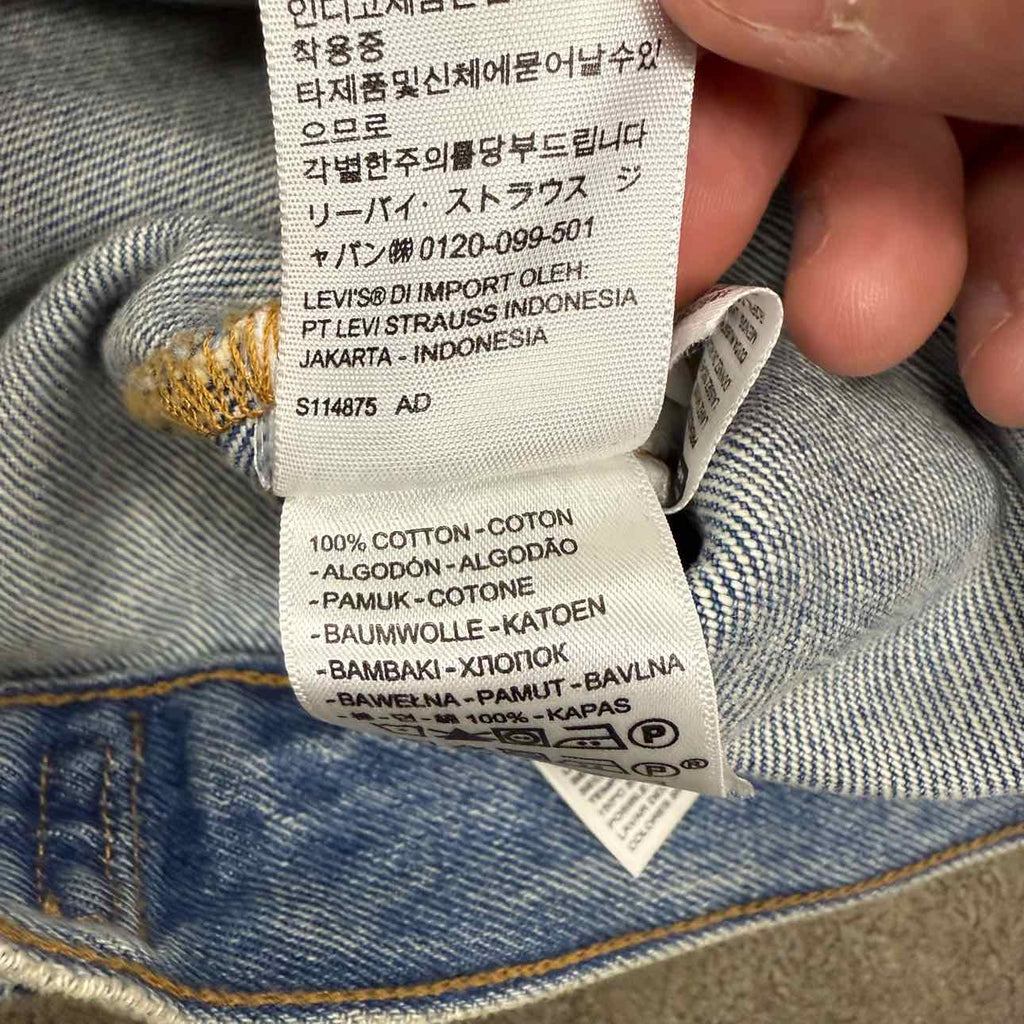 Denim Tears Jacket "STUSSY" Blue Used Size 2XL