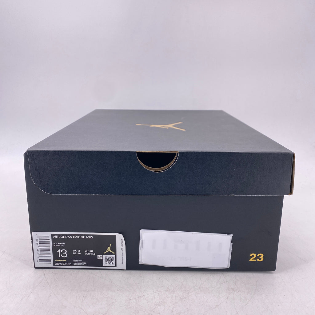 Air Jordan 1 Mid "Carbon Fiber" 2021 New Size 13