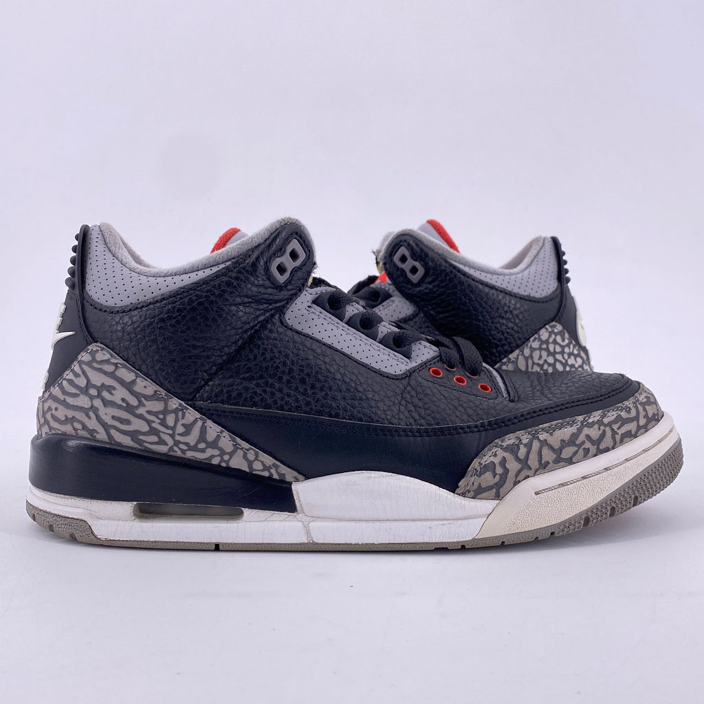 Air Jordan 3 Retro "Black Cement" 2018 Used Size 7.5