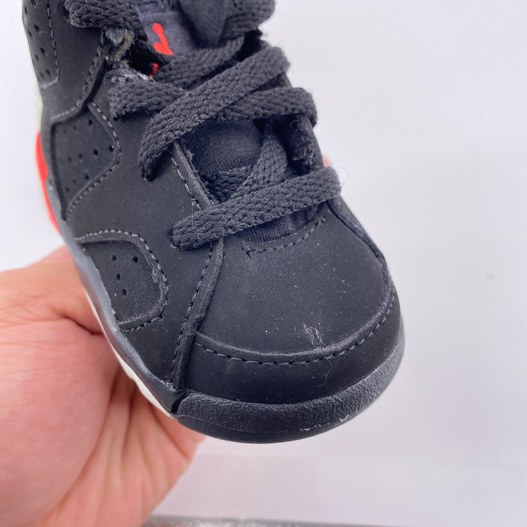 Air Jordan (TD) 6 Retro "Infrared" 2019 New Size 4c