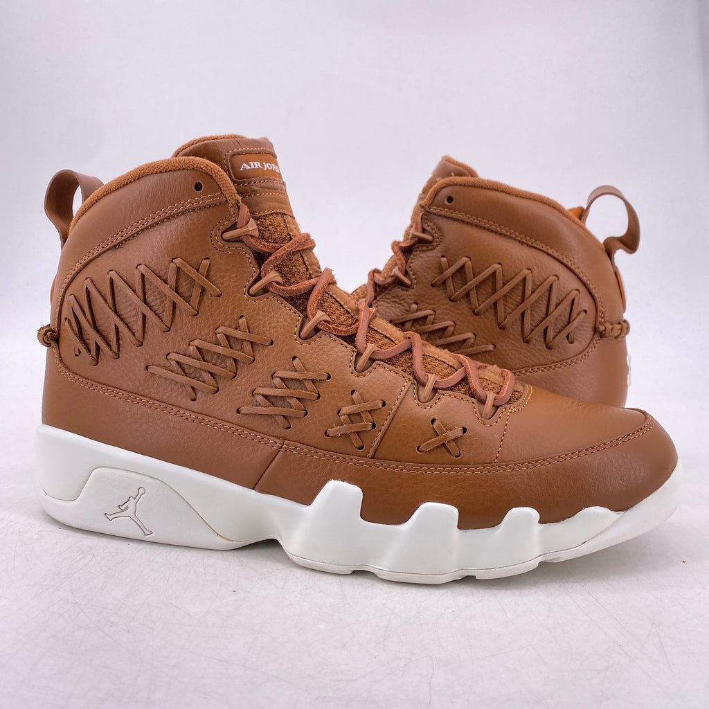 Air Jordan 9 Retro "Pinnacle Baseball Brown" 2017 Used Size 13