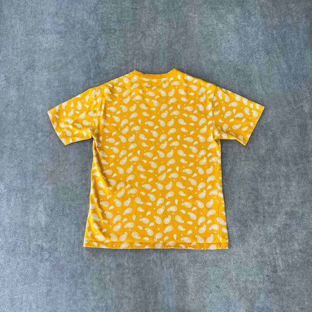 Kith T-Shirt "PAISLEY" Yellow Used Size L