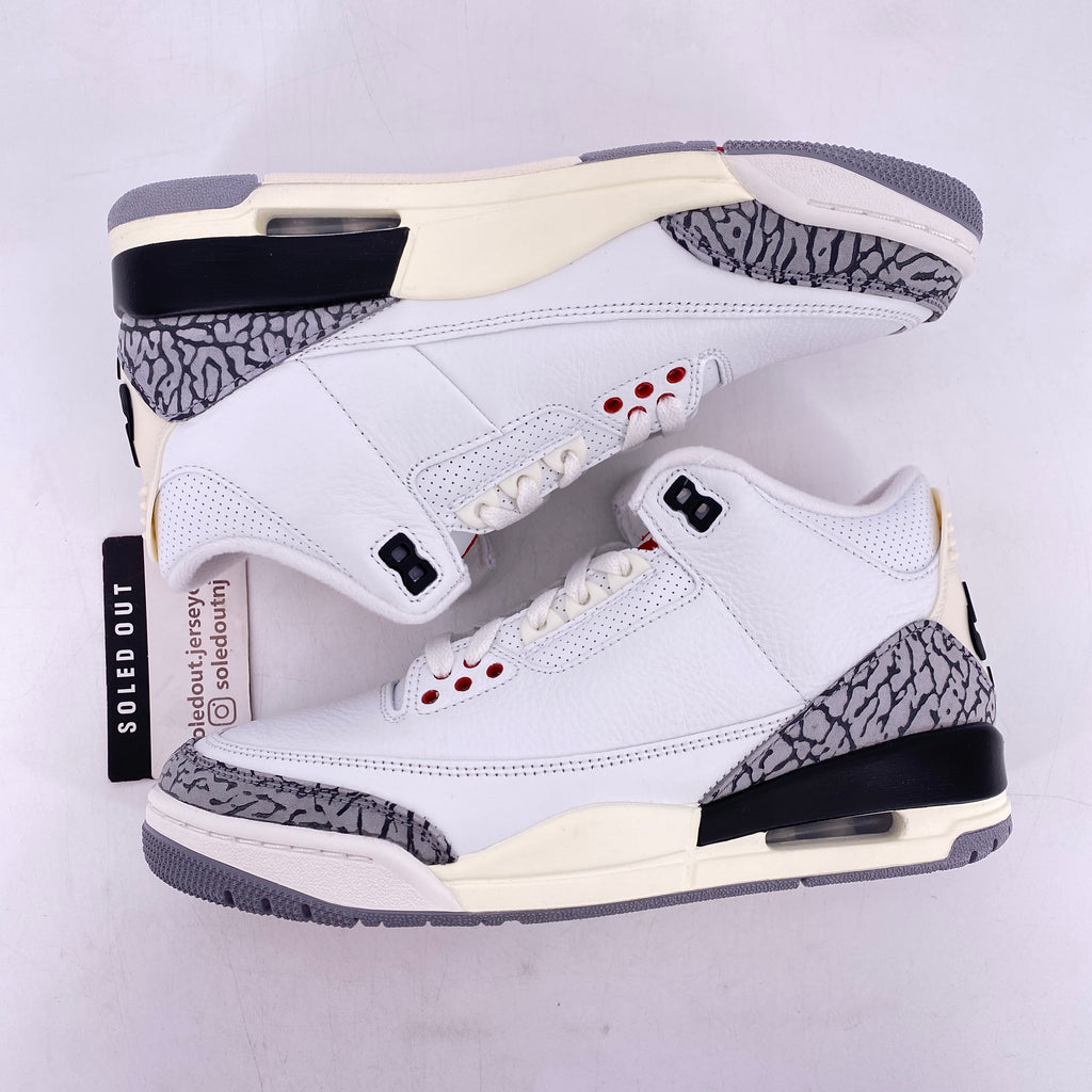 Air Jordan 3 Retro "White Cement Reimagined" 2023 New Size 7.5
