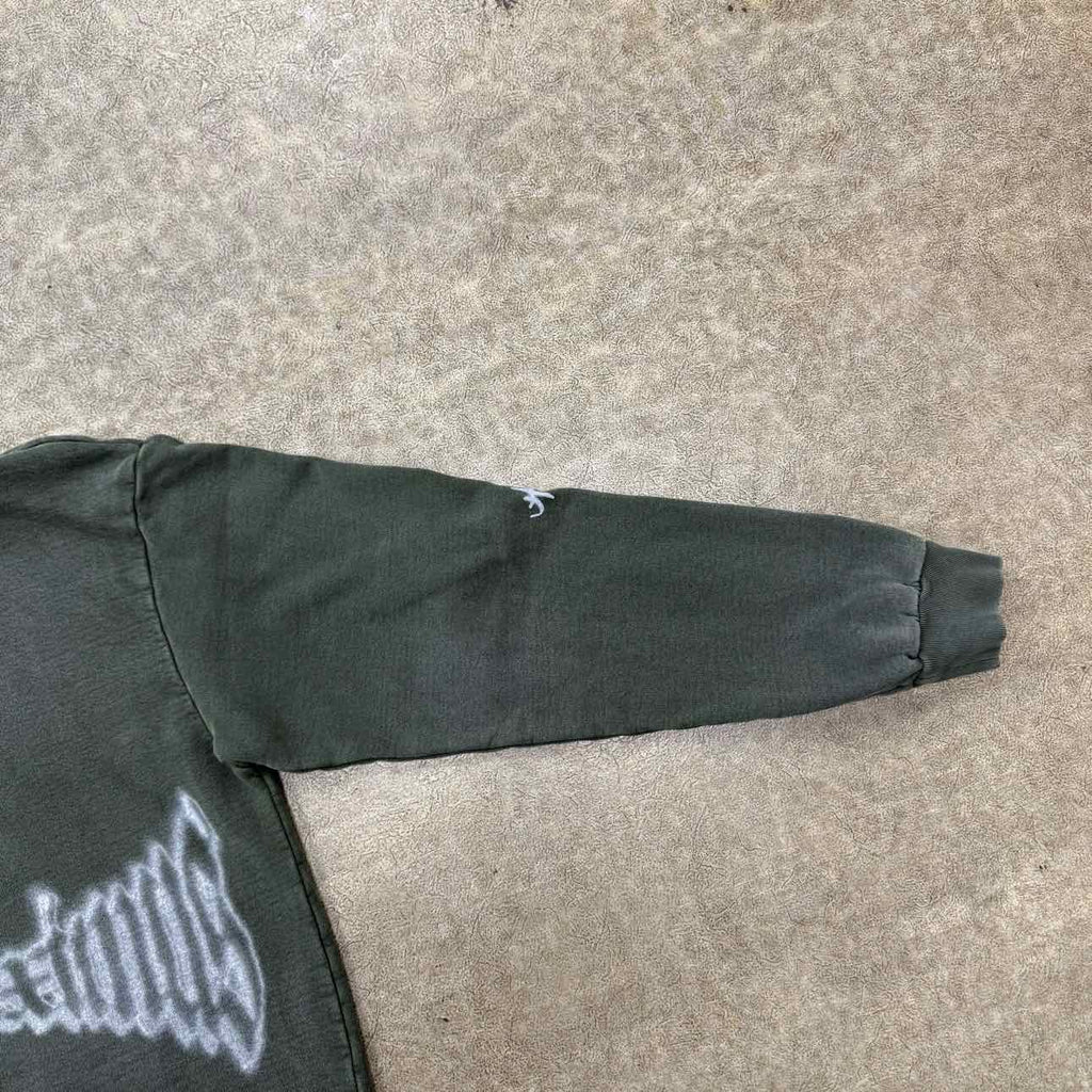 Travis Scott Hoodie "ONE NIGHT IN UTOPIA" Olive Used Size L