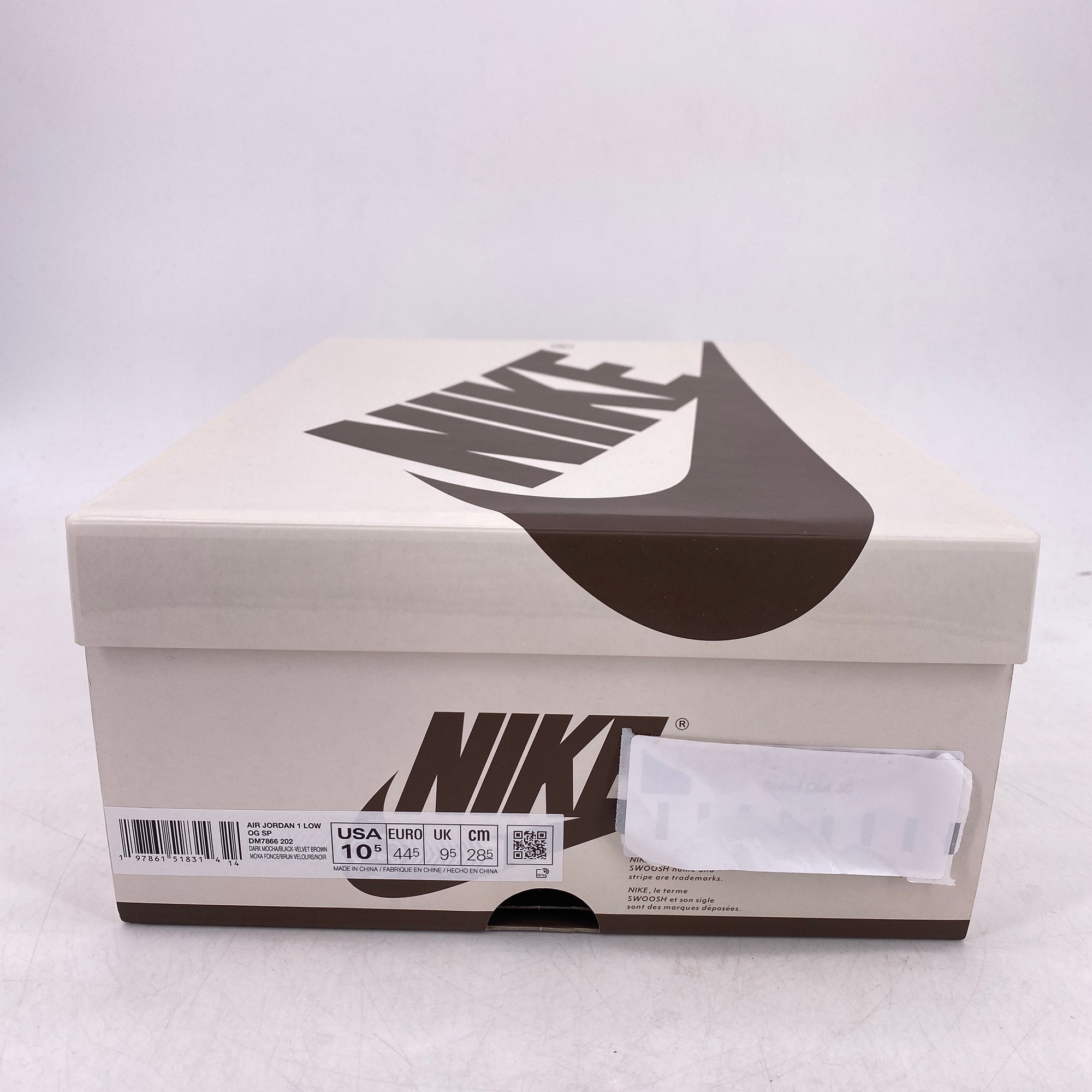Air Jordan 1 Retro Low OG SP &quot;Velvet Brown&quot; 2024 New Size 10.5