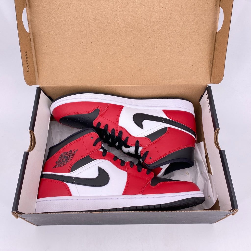 Air Jordan 1 Mid "Chicago Toe" 2020 New Size 10.5