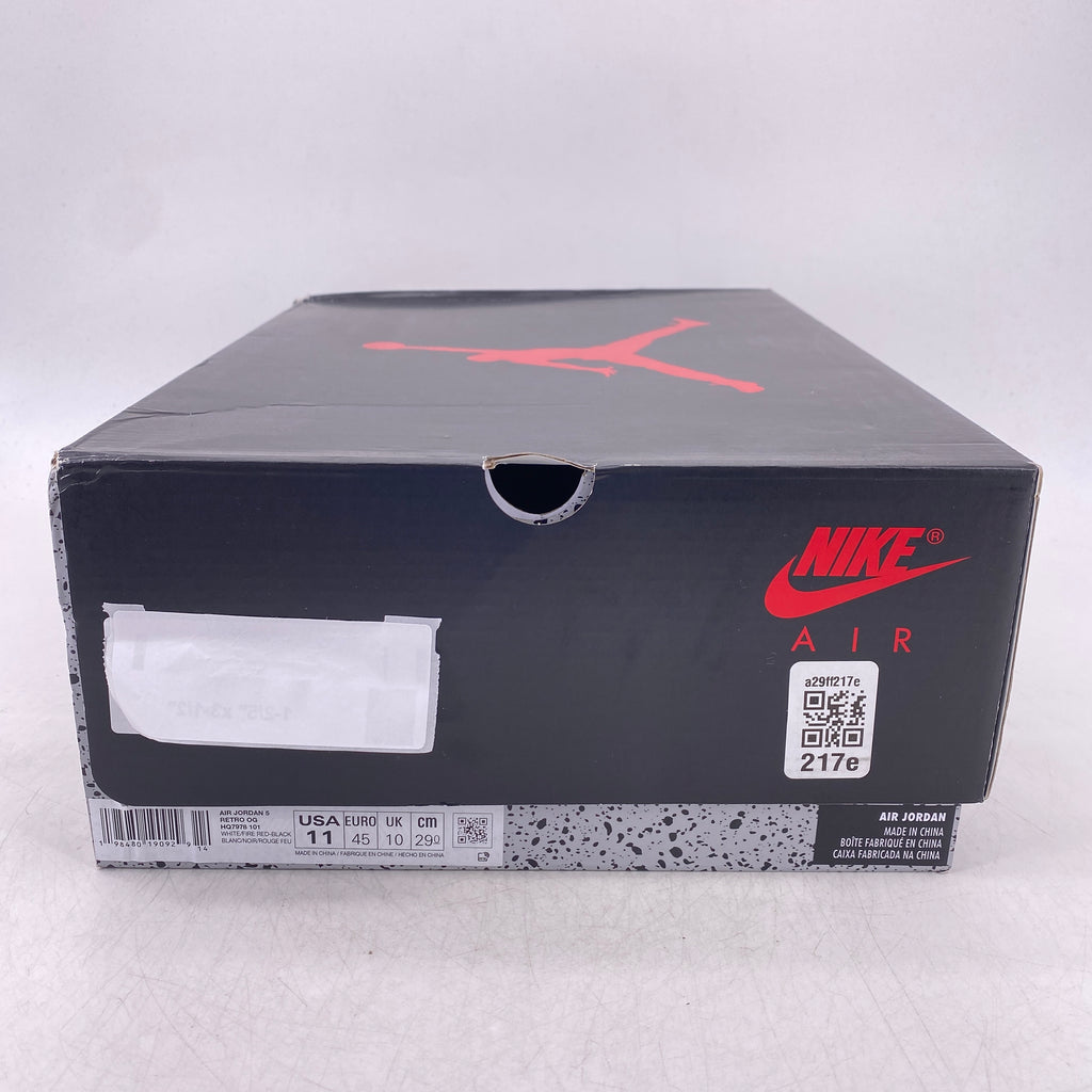 Air Jordan 5 Retro "Fire Red Black Tongue" 2025 New Size 11