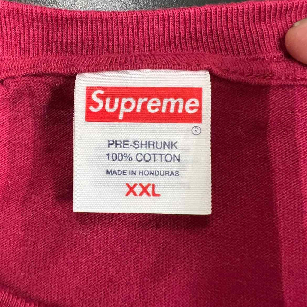 Supreme T-Shirt "EXORCIST PUKE" Cardinal Used Size 2XL