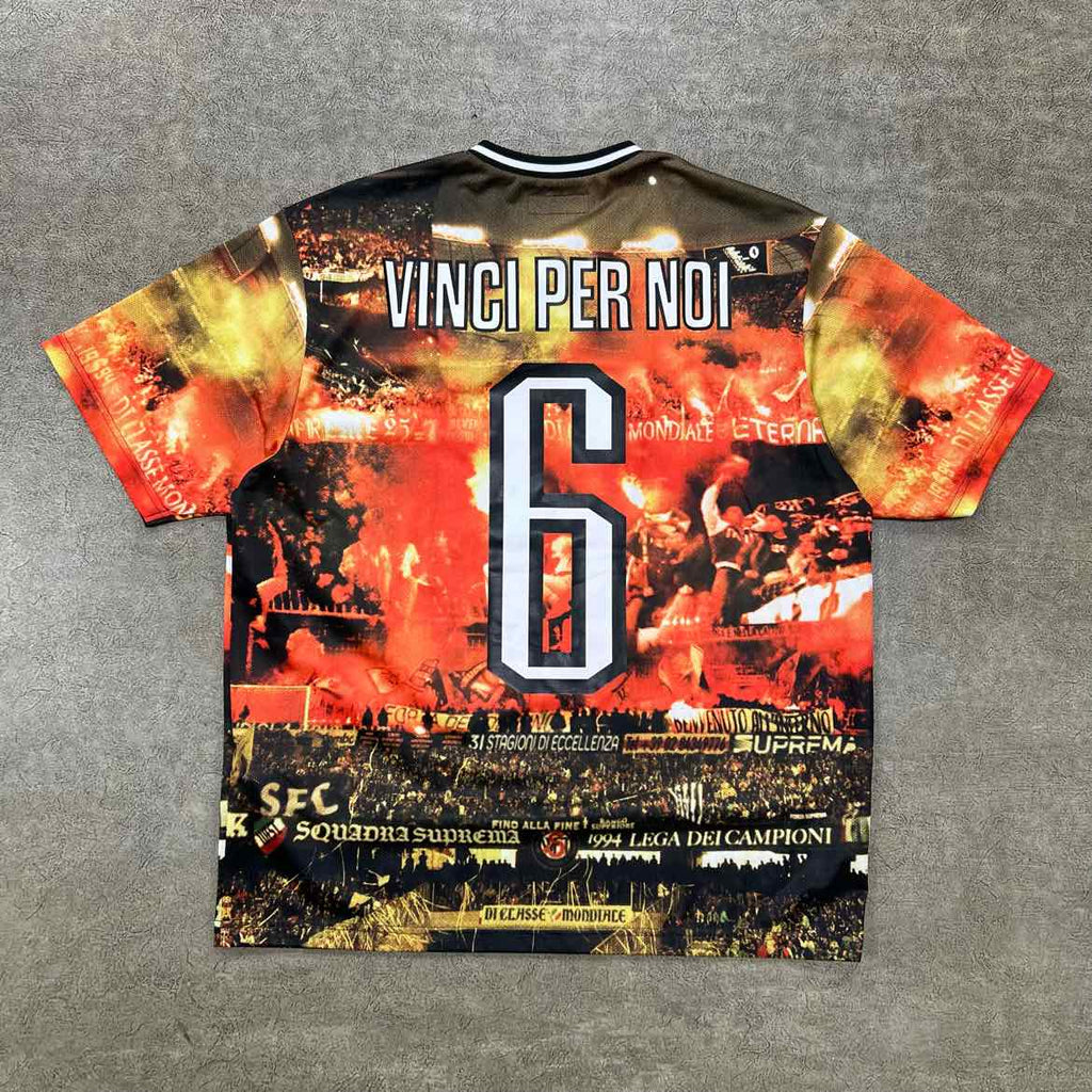 Supreme Jersey "VINCI PER NOI" Red Used Size M