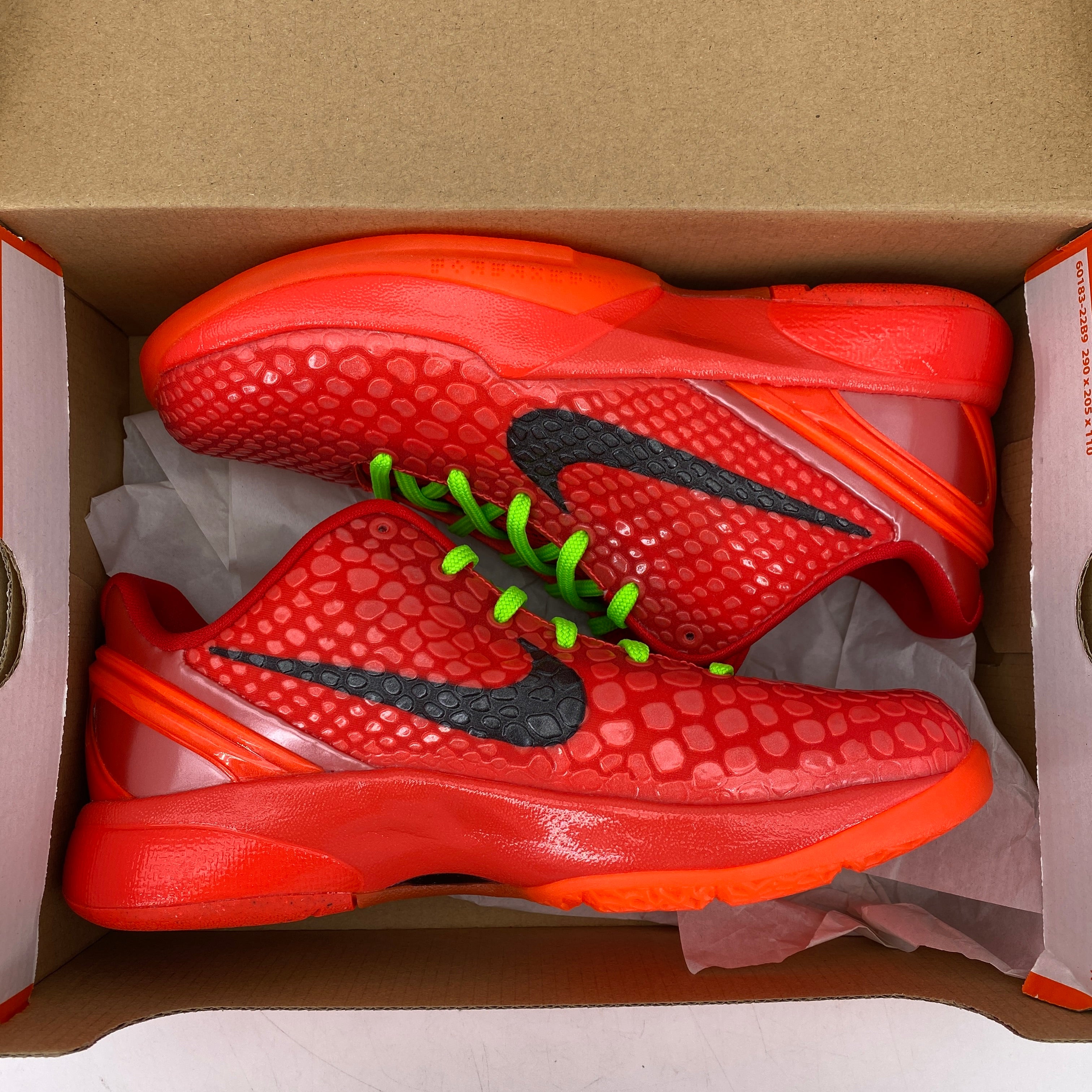 Nike (GS) Kobe 6 Protro &quot;Reverse Grinch&quot; 2024 New Size 6Y