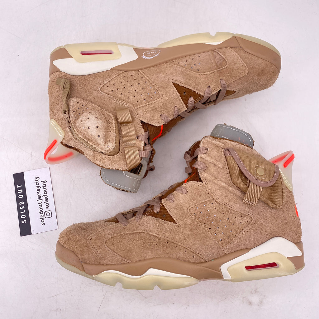 Air Jordan 6 Retro "Travis Scott British Khaki" 2021 Used Size 11