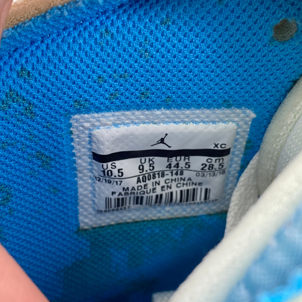 Air Jordan 1 Retro High "Off White Unc" 2018 Used Size 10.5
