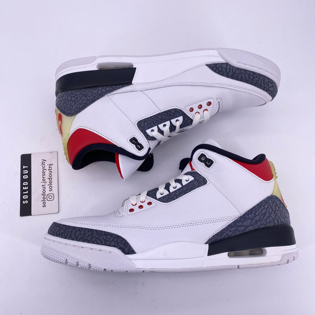 Air Jordan 3 Retro "Fire Red Denim" 2020 New Size 11