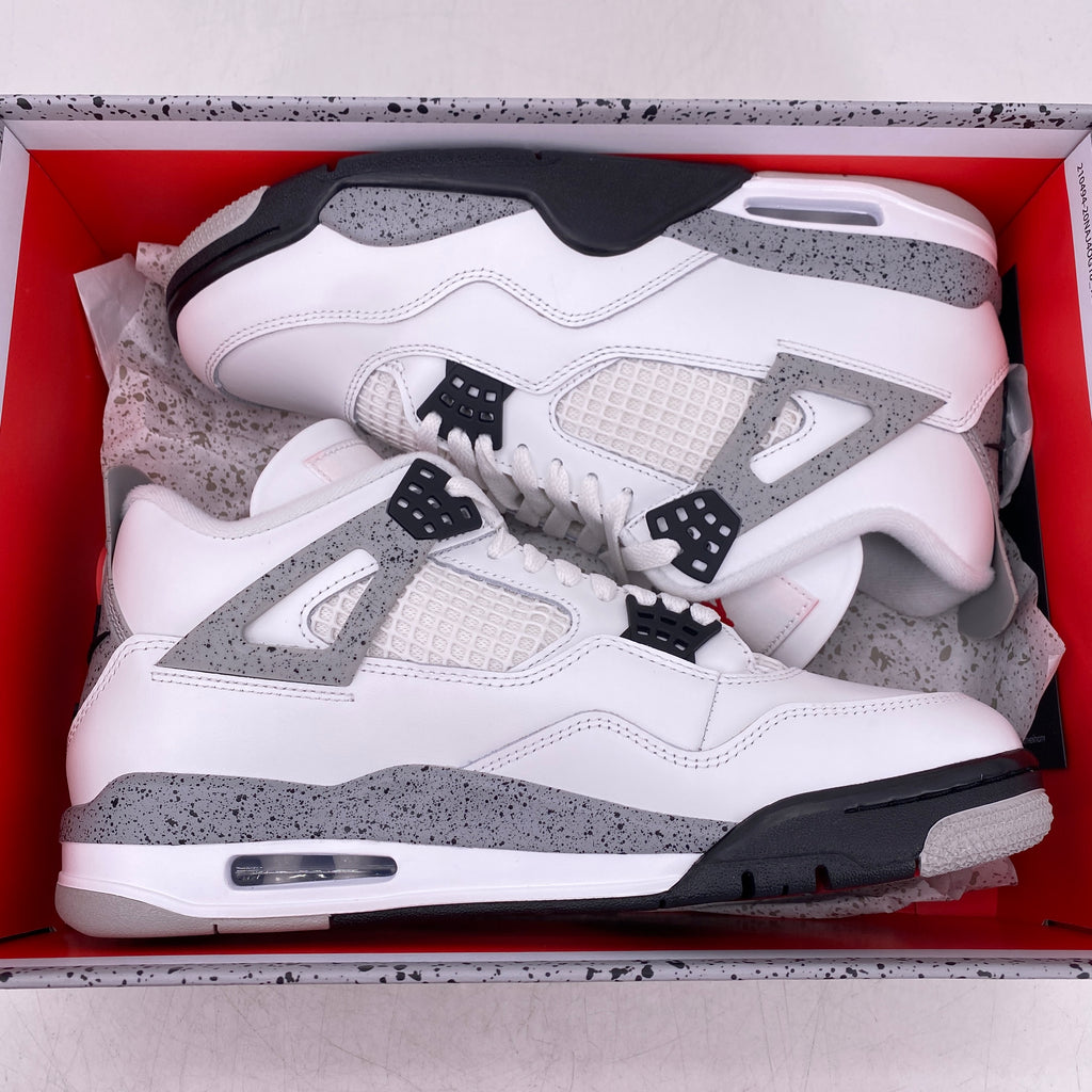 Air Jordan 4 Retro "White Cement" 2025 New Size 9