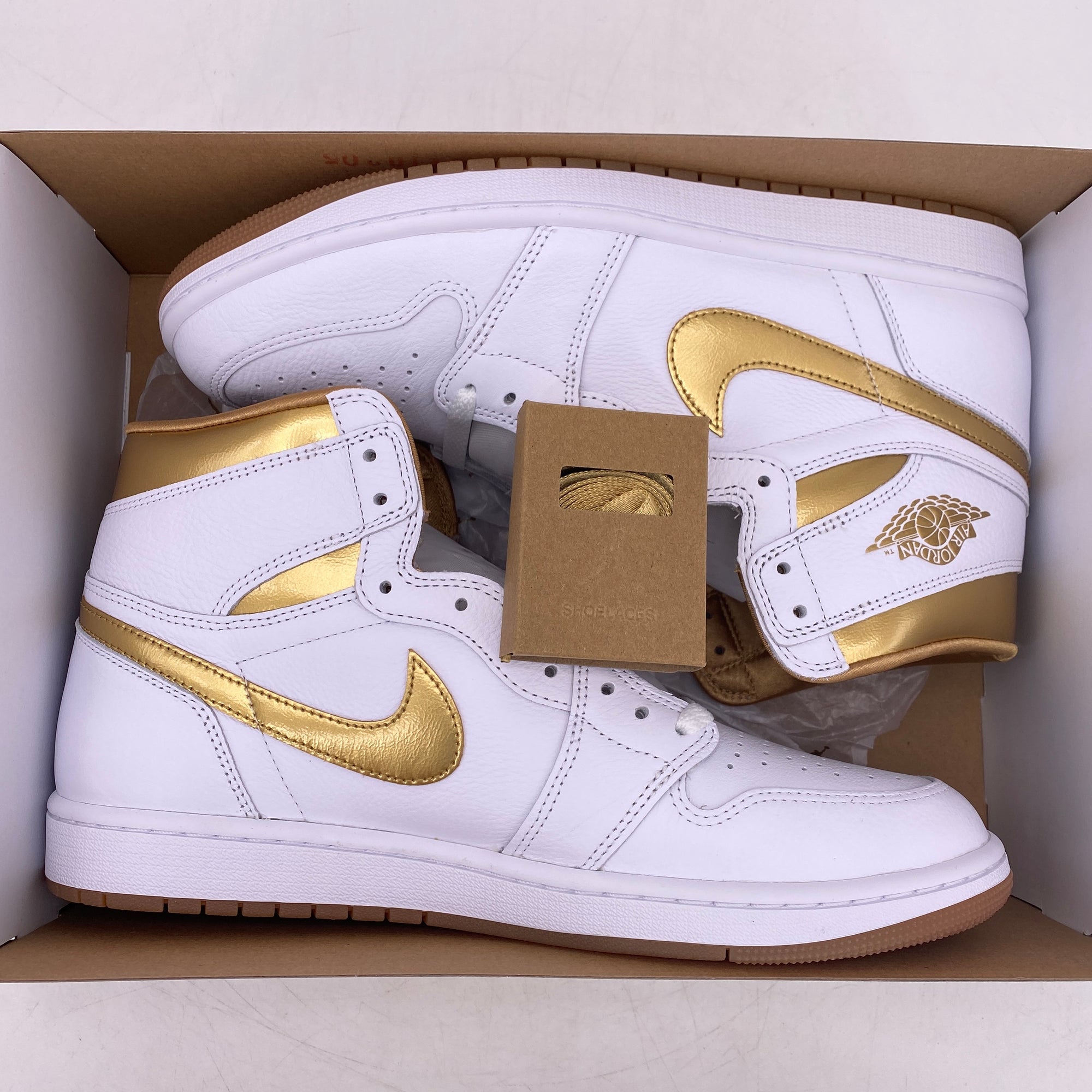 Air Jordan (W) 1 Retro High OG &quot;Metallic Gold&quot; 2024 New Size 12W