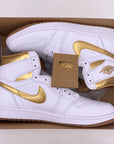 Air Jordan (W) 1 Retro High OG "Metallic Gold" 2024 New Size 12W