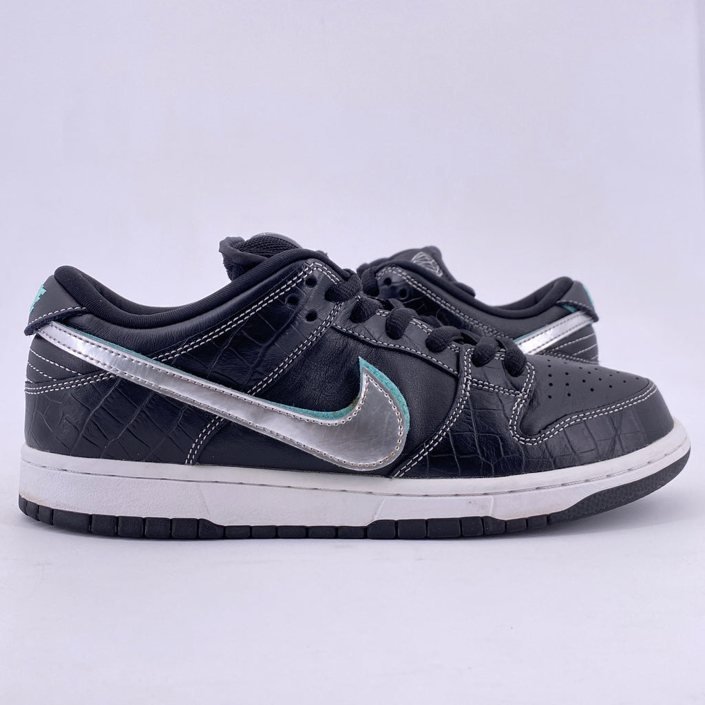 Nike SB Dunk Low "Black Diamond" 2018 Used Size 8.5