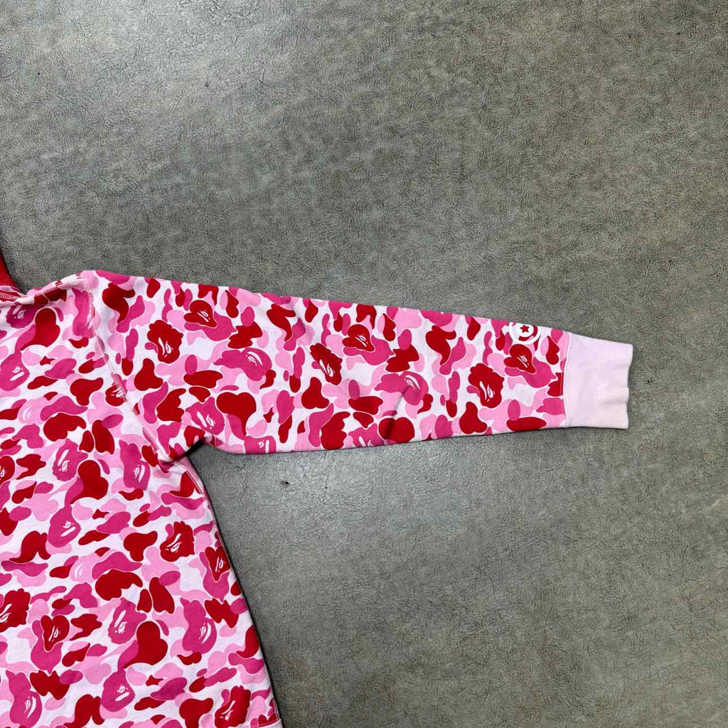Bape Hoodie "ABC CAMO" Pink Used Size M