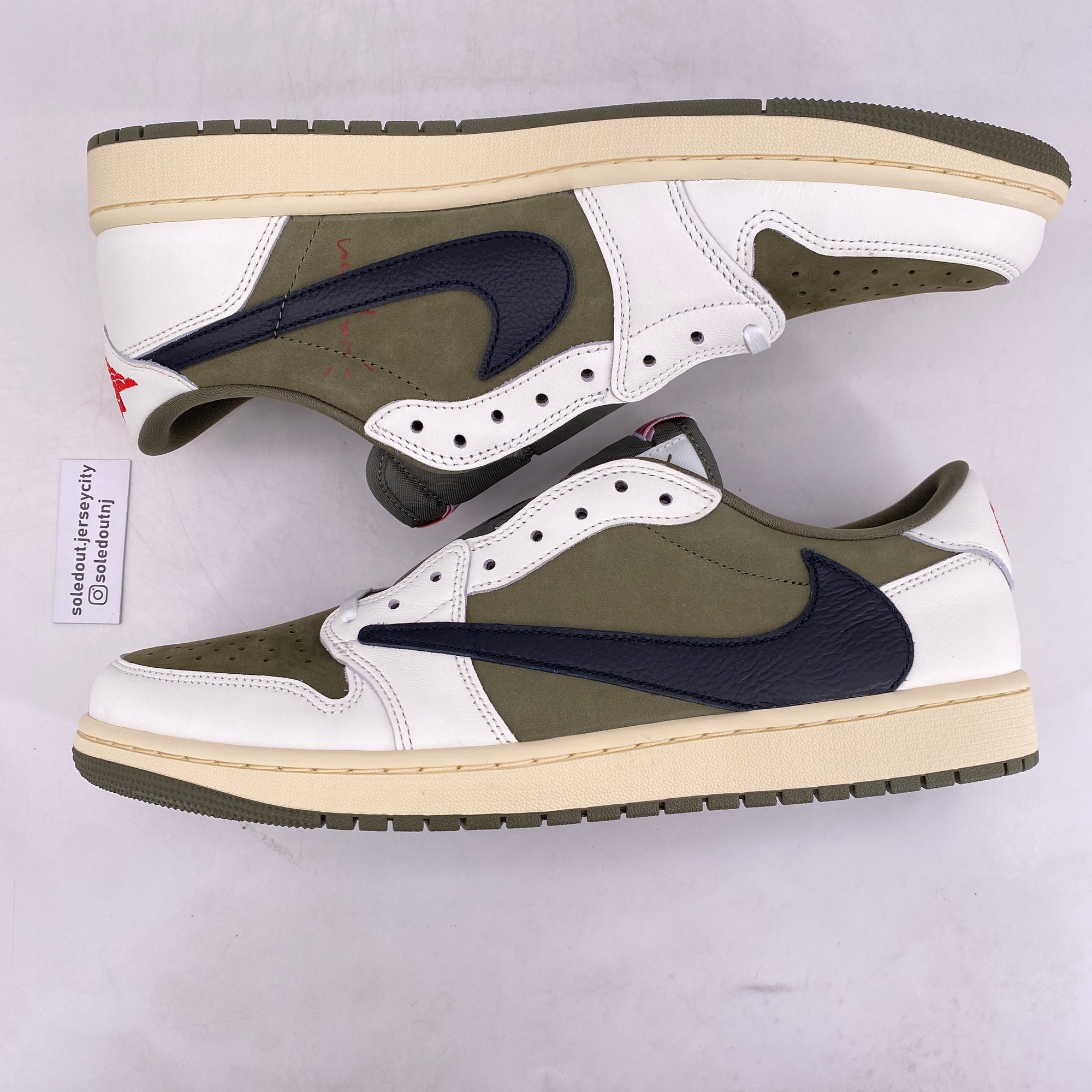 Air Jordan 1 Retro Low &quot;Travis Scott Medium Olive&quot; 2024 New Size 13