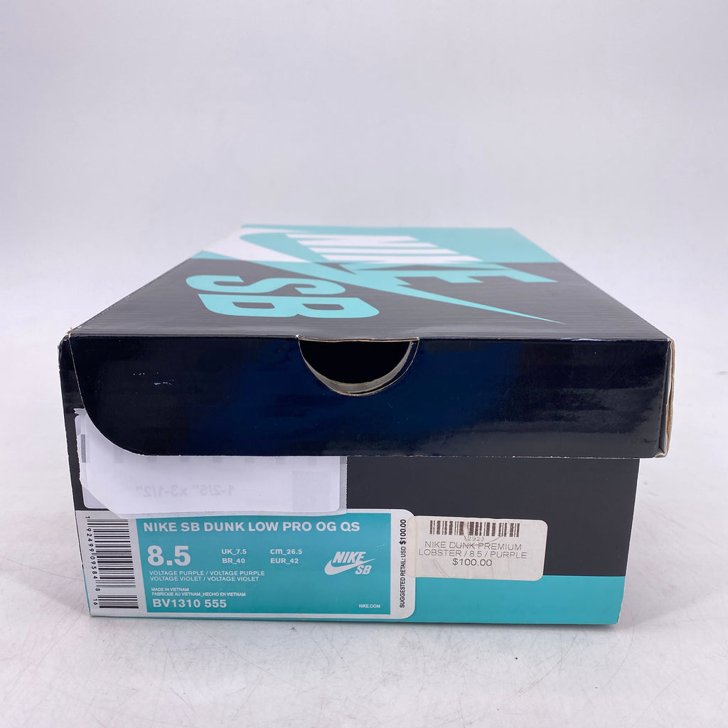 Nike SB Dunk Low Pro QS "Purple Lobster" 2018 Used Size 8.5