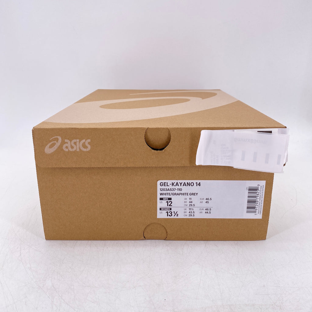 Asics Gel-Kayano 14 "WHITE GRAPHITE GREY" 2025 New Size 12