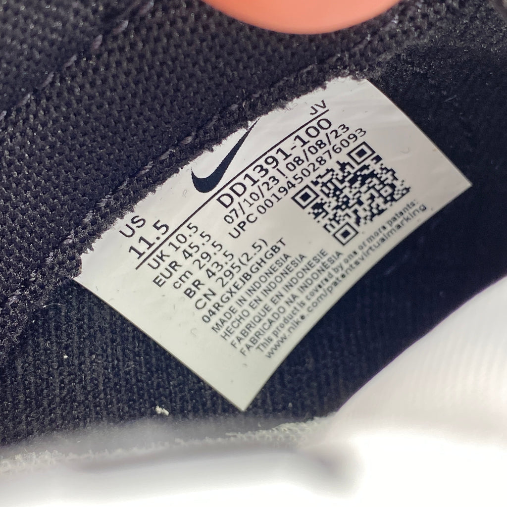 Nike Dunk Low Retro "Black White" 2021 New Size 11.5