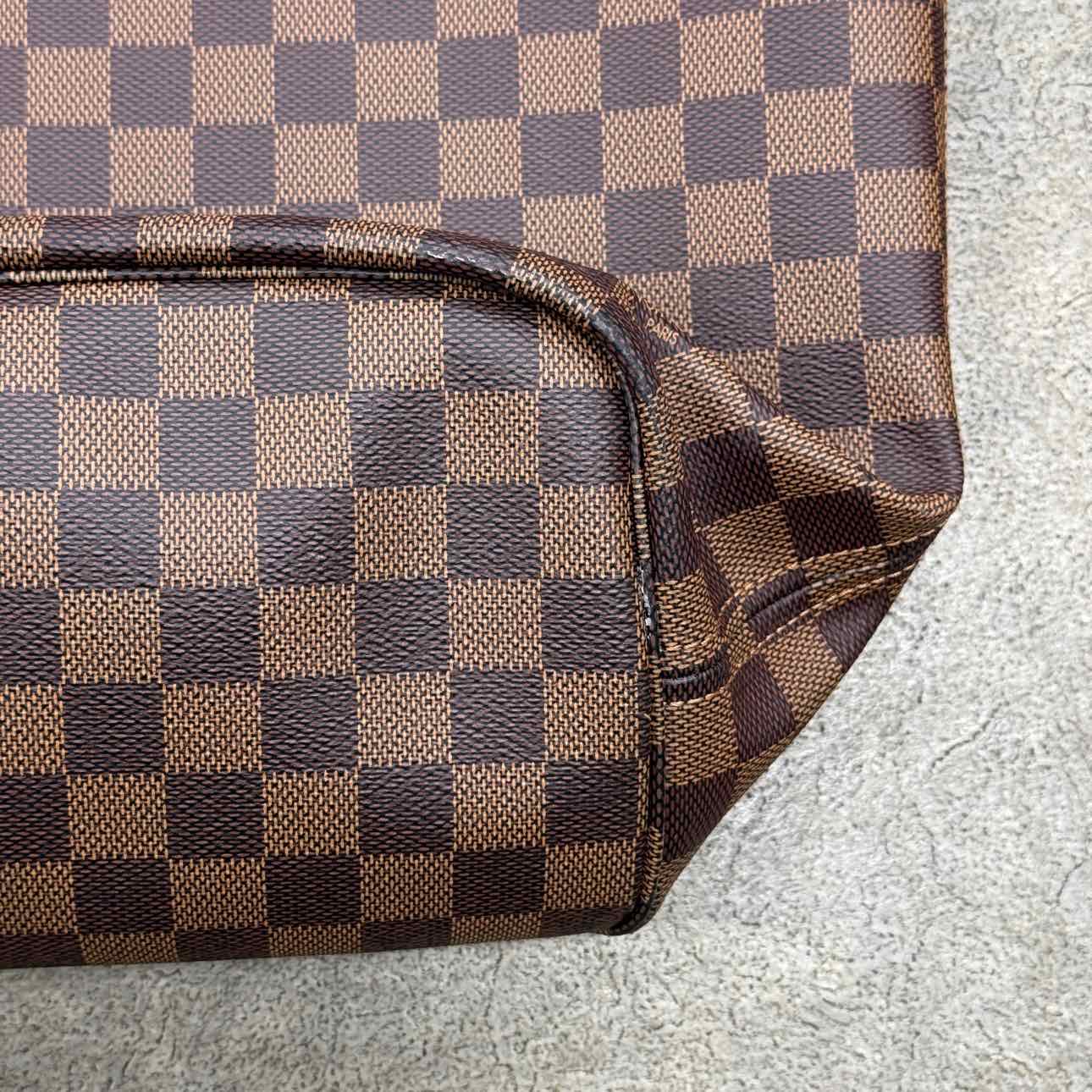 Louis Vuitton Neverfull MM &quot;DAMIER EBENE&quot; Used Brown Size MM