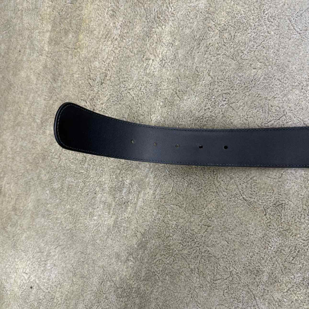 Gucci Belt "SILVER BUCKLE" Used Black Size 36