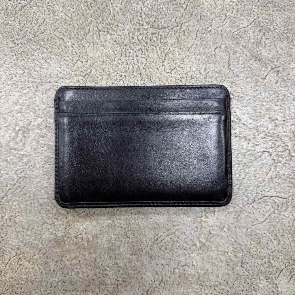 Chanel Card Holder "CAMBON BI-FOLD CARD CASE" Used Black Size OS