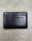 Chanel Card Holder "CAMBON BI-FOLD CARD CASE" Used Black Size OS