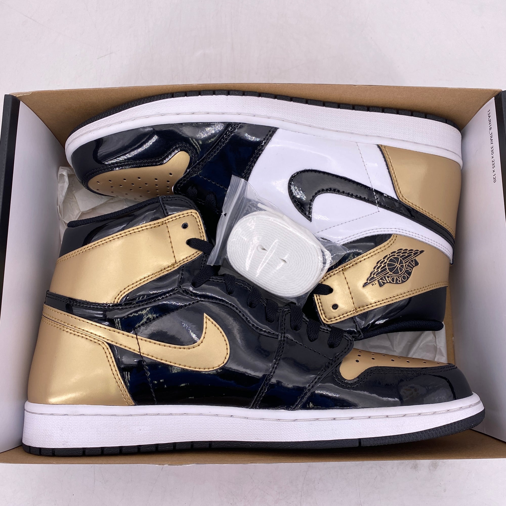 Air Jordan 1 Retro High OG &quot;Gold Toe&quot; 2018 Used Size 12